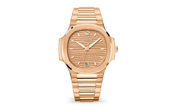 Patek Philippe Nautilus 7118/1R-010 Ladies Automatic Rose Gold Golden Brown Opaline Dial