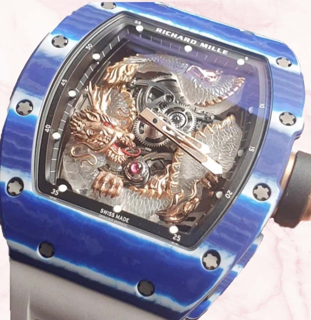 Richard Mille RM 57 03 Dragon Tourbillon Blue Carbon Hypa World