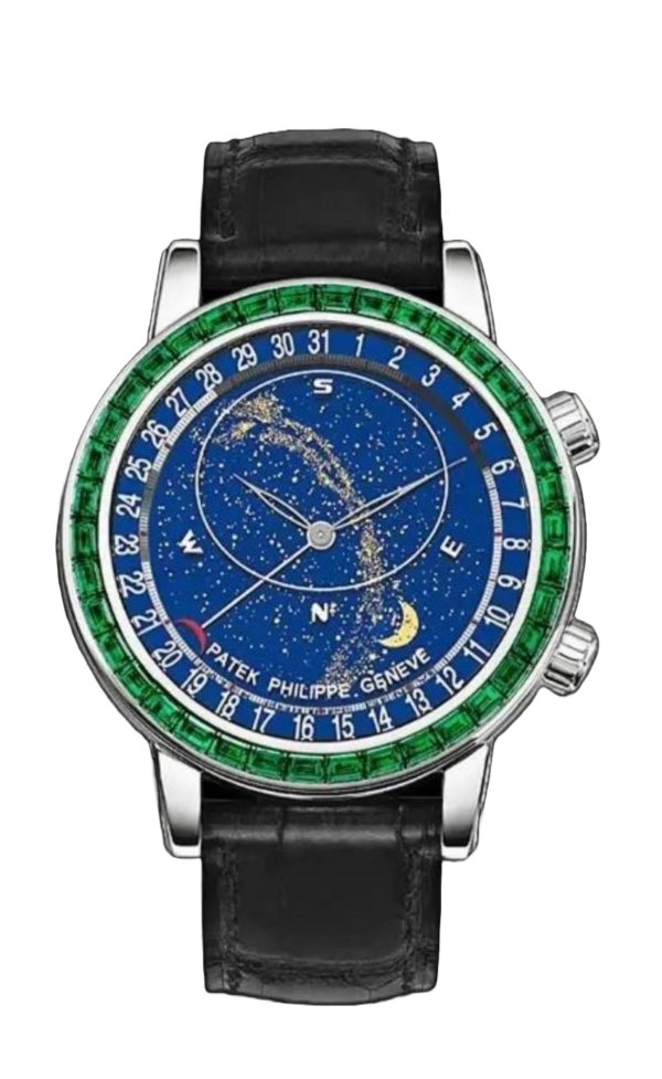 Patek Philippe Grand Complications 6104/13P-010 Emerald Celestial, Moon Age